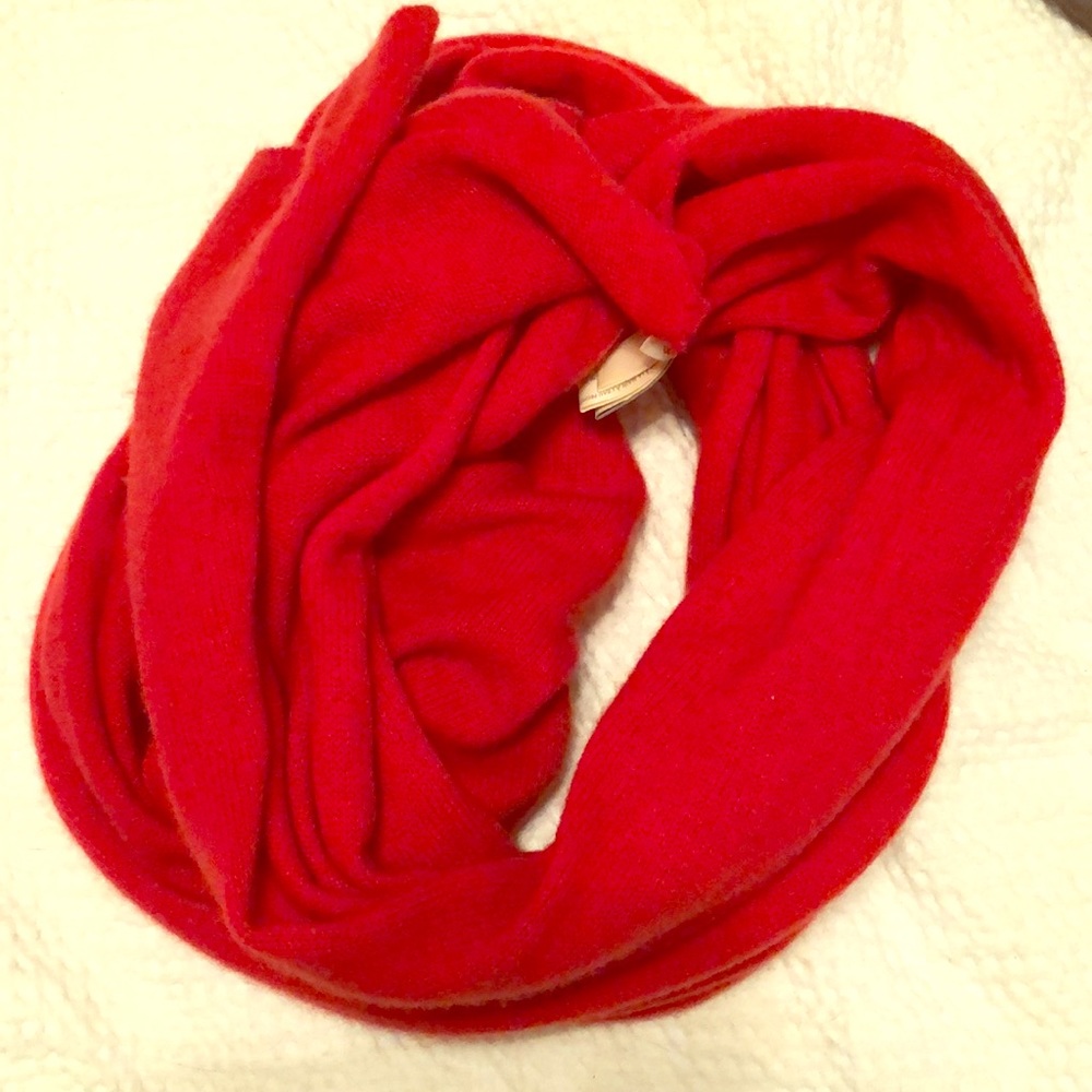 Red cashmere scarf